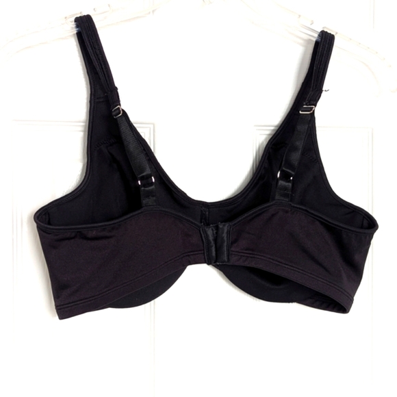 Bali (36D) Classic Black Bra With Floral Design On Straps - Picture 4 of 10